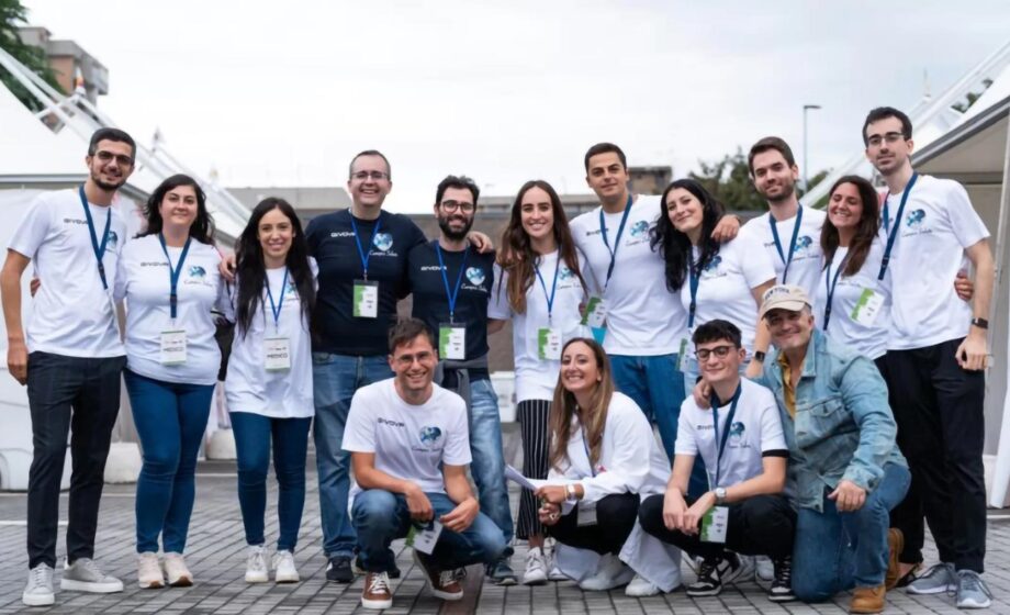 Foto di gruppo del team Campus Salute a New York