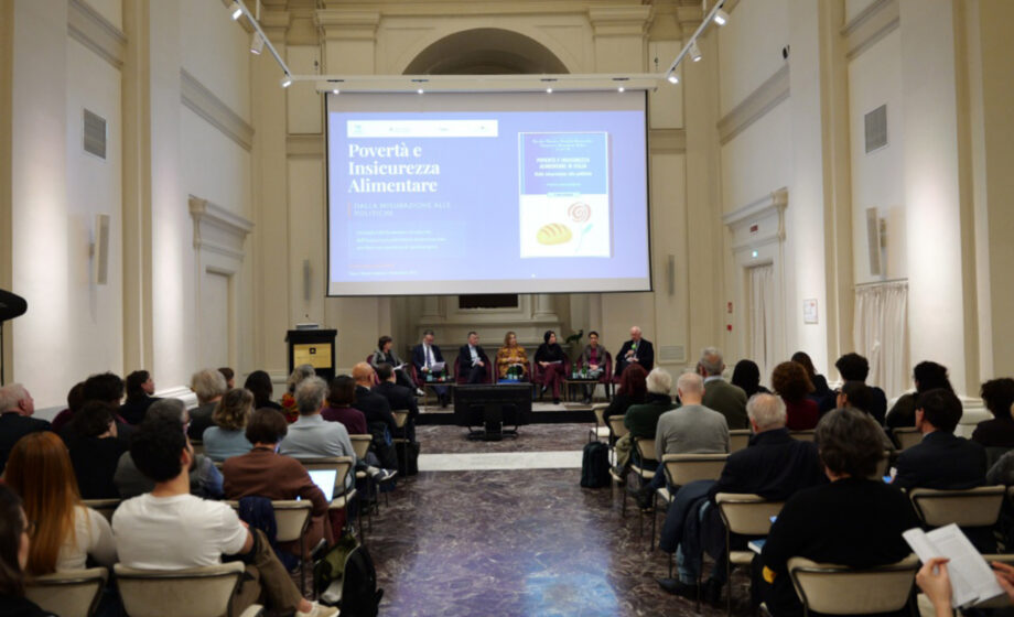 Foto della presentazione del report "Povertà e insicurezza alimentare in Italia" presentato da OIPA